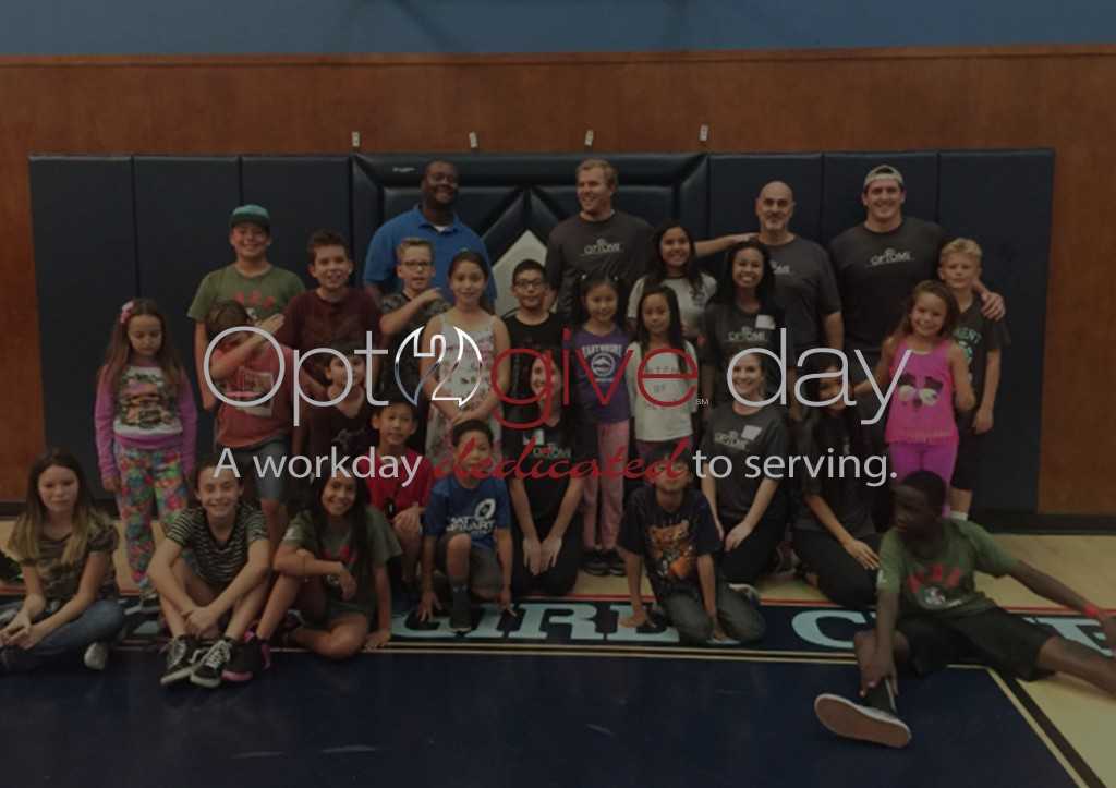 The OC Team Volunteers at the Boys & Girls Club Irvine for Opt2give Day 2016