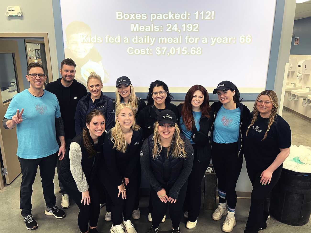 Optomi Chicago Gives Back with Feed My Starving Children