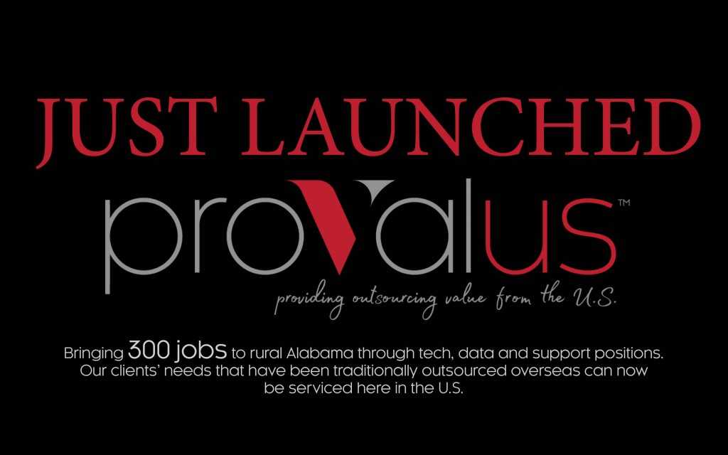 IT Services Firm Provalus to Create 300 Jobs at Alabama Facility